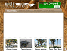 Tablet Screenshot of hoteltroncones.com